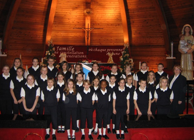 Les Petits Chanteurs de Repentigny, sous la direction de Lucie d'Argencourt 
